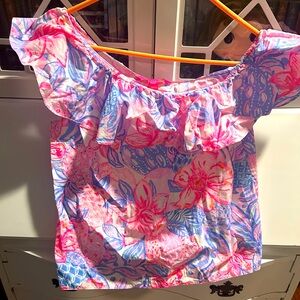 Size small off the shoulder Lilly Pulitzer top